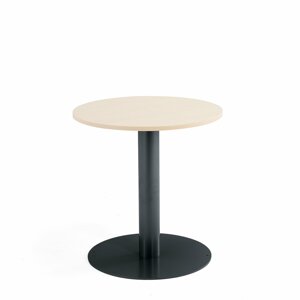Kulatý stůl Alva, Ø700x720 mm, bříza, antracitově šedá